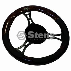 Steering Wheel Cover / Universal Woodgrain/black