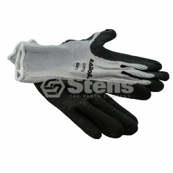 Coated Work Glove / Gray String Knit, Large