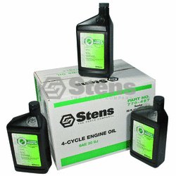 Stens Bio 4-Cycle Engine Oil / SAE30-SJ Wt, Twelve 32 oz. bottle