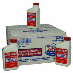 Lucas Oil 2-cycle Oil / Semi-synthetic, 24 Btls/6.4 Oz