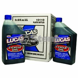 Lucas Oil 2-cycle Oil / Semi-synthetic, 6 Btls/1 Qt