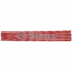 Driveway Marker / 26" Red/White Hollow