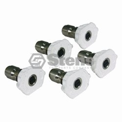 1/4" Composite Spray Nozzle / 3.0 Size, White, 5 Pack