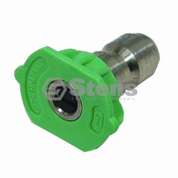 1/4" Composite Spray Nozzle / 4.0 Size, Green, 5 Pack