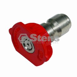 1/4" Quick Coupler Nozzle / 0 Degree, Size 5.0, Red
