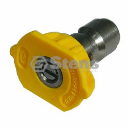 1/4" Quick Coupler Nozzle / 15 Degree, Size 4.5, Yellow