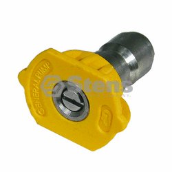 1/4" Quick Coupler Nozzle / 15 Degree, Size 3.5, Yellow