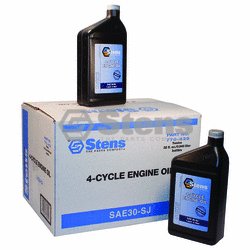 Stens 4-Cycle Engine Oil / SAE30-SJ Wt, Twelve 32 oz. bottles
